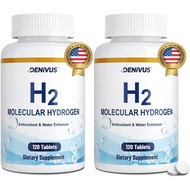 Tablet Air Hidrogen dengan Magnesium - 120 Tablet Hidrogen Molekul H2 yang Cepat Larut untuk Kesihat