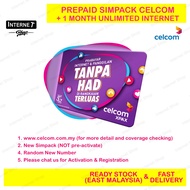 CELCOM (Tanpa Had) UNLIMITED PREPAID SIMCARD with 1 MONTH INTERNET SIM FREE @ maxis hotlink yes xpax