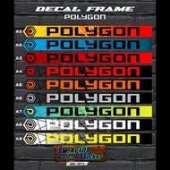 Polygon xtrada polygon polygon polygon polygon Bike frame decal sticker 6