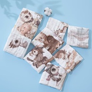 7A Antibacterial pure cotton six-layer gauze baby towel a Children's face wash towel, newborn baby s