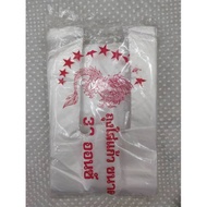 White plastic bag for 32oz Plastic Cup semi transparent