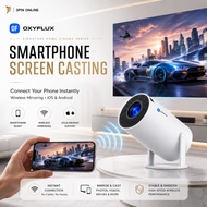OXYFLUX HY300 Pro S1 Phone Projector 4K Ultra HD for iPhone Android Wireless Casting Projektor