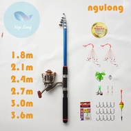 Bộ cần câu shimano máy yumoshi 4000 kim loại kèm phụ kiện ( Ngu Long )