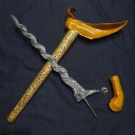 Keris Sengkelat Luk 13 Pamor Gubet Buntel Mayit  Sepuh Istimewa