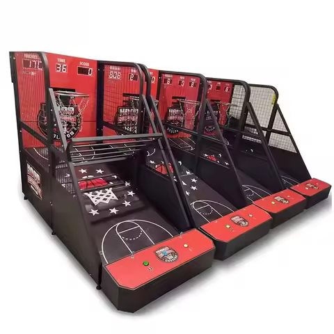 Hot Sale Coin Operated Basketball Shooting Arcade Machine Foldable Amusement Machine Street Basketba