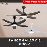 FANCO Galaxy 5 DC Ceiling Fan 5 Blades 24W 38 48 56 Inch