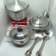 REAL COOKWARE LUTU LUTUAN COOKING TOY SET FOR Kids miniature cooking mini kawali sandok pugon kalder