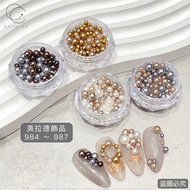 [Ching R '] Ching R'] Melade Jewelry 984-987 A Box Of Manicure Materials Pearl Decorations Accessori