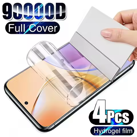 4Pcs Hydrogel Film Realme 16 15 14 13 12 11 10 Pro Plus GT 7 6 5 3 Neo 6 5 Pro C75 Screen Protector 
