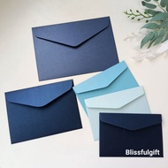 25pcs Blue Envelope Pearlescent 250gsm Thick Cardstock Wedding Envelope Invitation