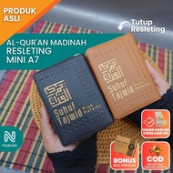 Al-Qur'an Madinah A7 Mini Zipper - Al-Quran Pocket Travel 30 Juz Color Tajweed Small Al-Quran Mushaf