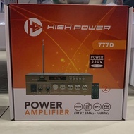 - AMPLIFIER HIGHPOWER TYPE 777D-2/220V/USB BLUETOOTH PLAYER