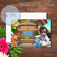 Dave and Ava Theme Invitation Card