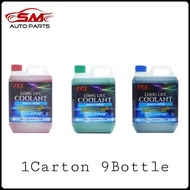 1Carton -  TCL Long Life Coolant 2Liter ( 1CTN 9 Bottle ) Red / Blue / Green