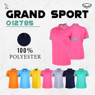 เสื้อโปโลหญิงสีล้วน GRAND SPORT GRANDSPORT แกรนด์สปอร์ต แกรนด์ สปอร์ต รุ่น 012785 12-785 S2 แท้100%