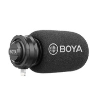 BOYA BY-DM200 Digital Stereo Phone Microphone Condenser IOS Record Microphone with Lightning Recording vlog Live