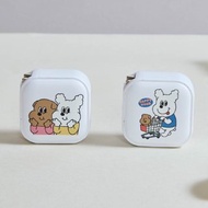 1107快樂購物趣GaN 45W Type-C雙孔充電頭