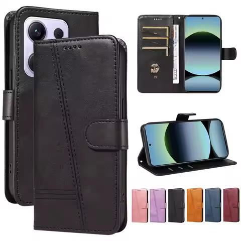 Wallet Slot Magnetic Flip Leather Case For For Xiaomi Poco X7 X6 X5 X4 Pro 5G X3 NFC M7 M6 4G M5 M5s