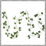 2M 6.6 Feet Artificial Ivy Fake Foliage Leaf Flowers Plants Garland Garden Decoration 2M ( leaf)