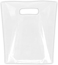 HEADS MTO-6 Handbags W7.1 x D2.4 x H7.9 inches (W180 x D60 x H200 mm), Clear, 100 Pieces, Plain Clea