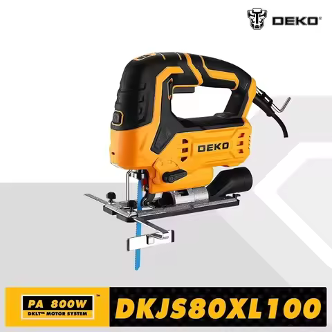 DEKO DKJS80XL100 JIG SAW 220V 800w Woodworking Electric Tools Electric Saw With Wrench Guide Ruler S