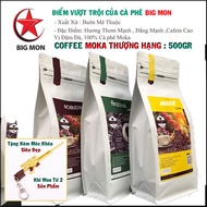 [Tặng Móc Khóa]Cà Phê Sạch Moka Nguyên Chất Thượng Hạng-500gr Bigmon MK500-Thơm Đậm  Vị Đậm Đà-Tặng 