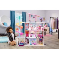 KiddieStore Bella’s Dream Doll House Barbie / Doll House Pretend Playset Playhouse with Slides