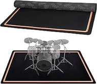 Drum Rug,5 Ft x 6 Ft Drum Mat Drum Carpet Music Rug with Non-Slip Bottom