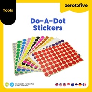 768pcs/pack Color Sticker 16mm Circle Round Color Coded Adhesive Label Dot Sticker Random Colour 8 s