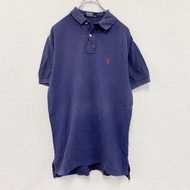 古著RALPH LAUREN POLO 短袖 Polo 衫，海軍藍，M 碼