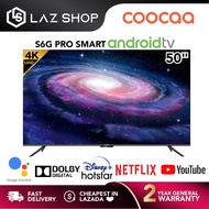 Coocaa 50 Inch 4K UHD Android TV 50S6G PRO | Netflix TV AI Voice Control | Google Playstore | Androi