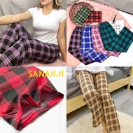 Sanah.H Uniiqlo Checkered Cotton Spandex Pajama Pants For Women SleepWear