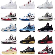 Shoes AJ4 Big Paris Black Cat Electric Female Yellow White Cement White Sail Red White Cat Oreo Joe 