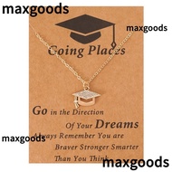 MAXGOODS1 Pendant Necklace, Band drill Graduation Clavicle Chain, Fashion Graduation Cap Alloy Card Graduation Jewelry Students