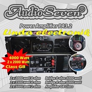 power amplifier audio seven pa3.2 4000 watt class gb original