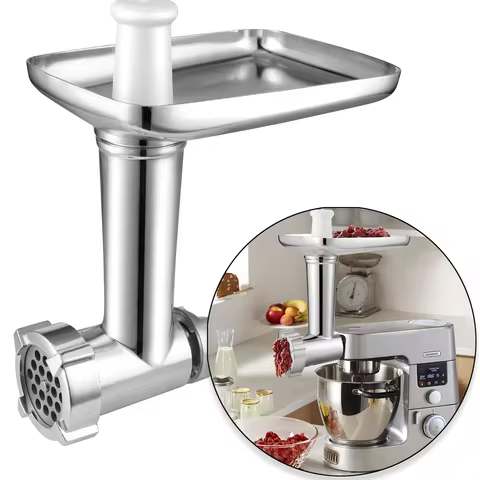 Meat Grinder Attachment for Kenwood Chef, Chef XL, KVC, KVL and kMix food processors,,Meat Grinder, 