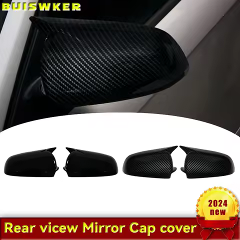 For Audi A3 S3 8P 05-08 A4 S4 B6 B7 8E 8H A6 S6 C6 4F Sticking Carbon Fiber Rearview Mirror Cap Wing