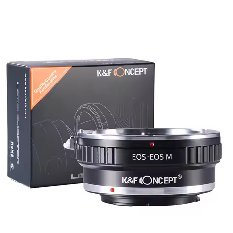 K&F Concept EOS to EOS M Lens Adapter Canon EOS EF EFS to Canon EOS M for Canon M1 M2 M3 M5 M6 M50 M