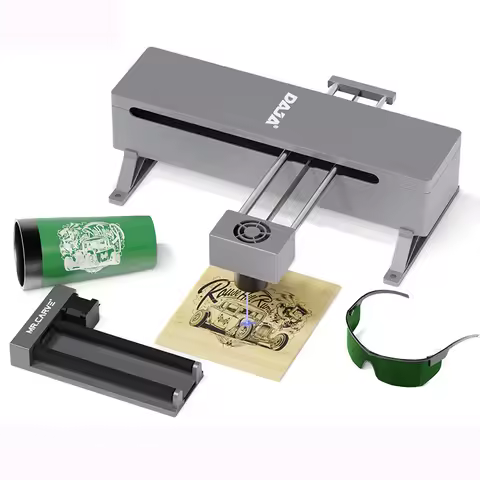 DAJA DJ7 5W Portable Mini CNC Laser Engraver Cutter DIY APP Control Laser Engraving Machine Wood Gla