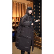 [Sien] 2025 Winter New Style European Station Casual Fashion Two-Sided Stand-Up Collar Cotton Clothe