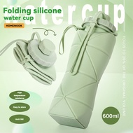 Silicone Foldable Water Bottle BPA Free 1 Litre Large Capacity Portable Sports Travel Bottle Flat Co