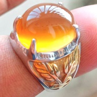 Cincin Batu permata Cempaka natural giwang Chalcedony Aceh