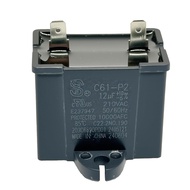 C61-P2 12uF 210VAC Kapasitor Operasi Peti Sejuk Menggantikan WR55X24064, WPW10662129