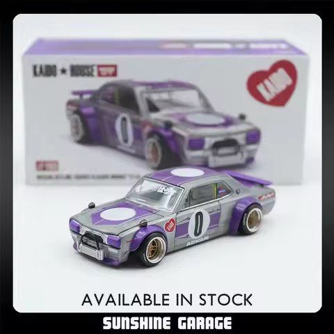MINIGT KHMG 165 CHASE 1:64 Skyline GTR KPGC10 Openable Hood Diecast Car Model Kaido House