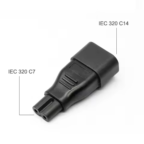 AC convert IEC C14 to C7 power adapter C14/C7 IEC C7 to C14 plug adapter IEC 3Pin Female to 2Pin Mal