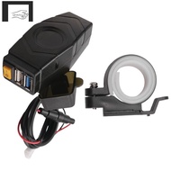 C1FB 20-80V E-Bike Handlebar USB Charger 24V 36V 48V 60V QC3.0 Quick Charger Adapter(Red Light) Easy