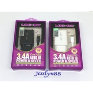 Charger LOG ON 3 4A Type C 2USB