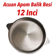 Kuali Apom Balik Besi 12" inchi /Acuan Apam Balik Besi /iron pancake mould /Piring kuih Ban/Acuan Ap