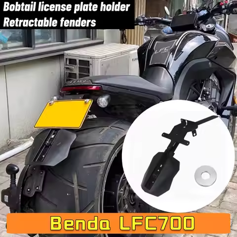 New For Benda LFC700 LFC 700 lfc700 Motorcycle Short Tail License Plate Holder Retractable Mudguard