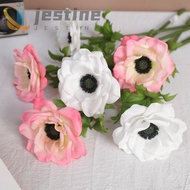 JESTINE Silk Anemone Flowers, Handmade Lifelike Artificial Anemone, Flower Arrangements Realistic Re